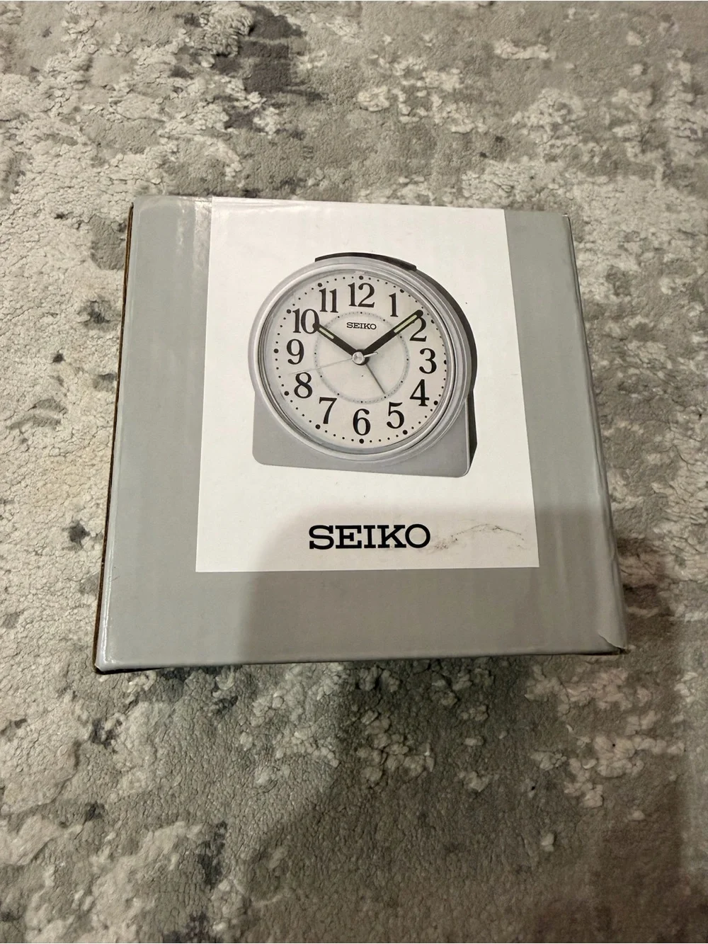 SEIKO QHE198SLH Bedside Alarm Clock